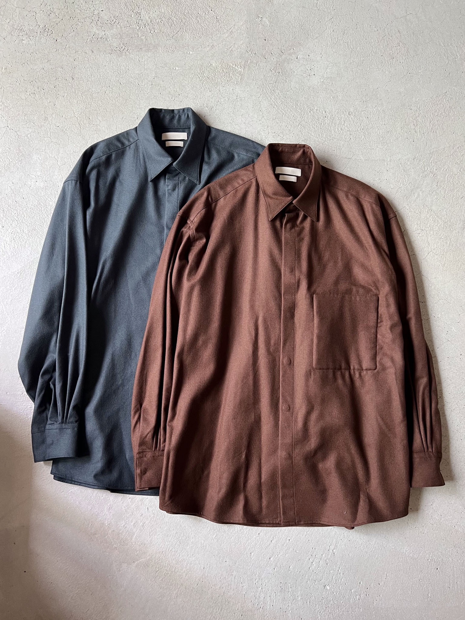 シャツ/ブラウス(七分/長袖) Covered Oversize Shirt YOKE