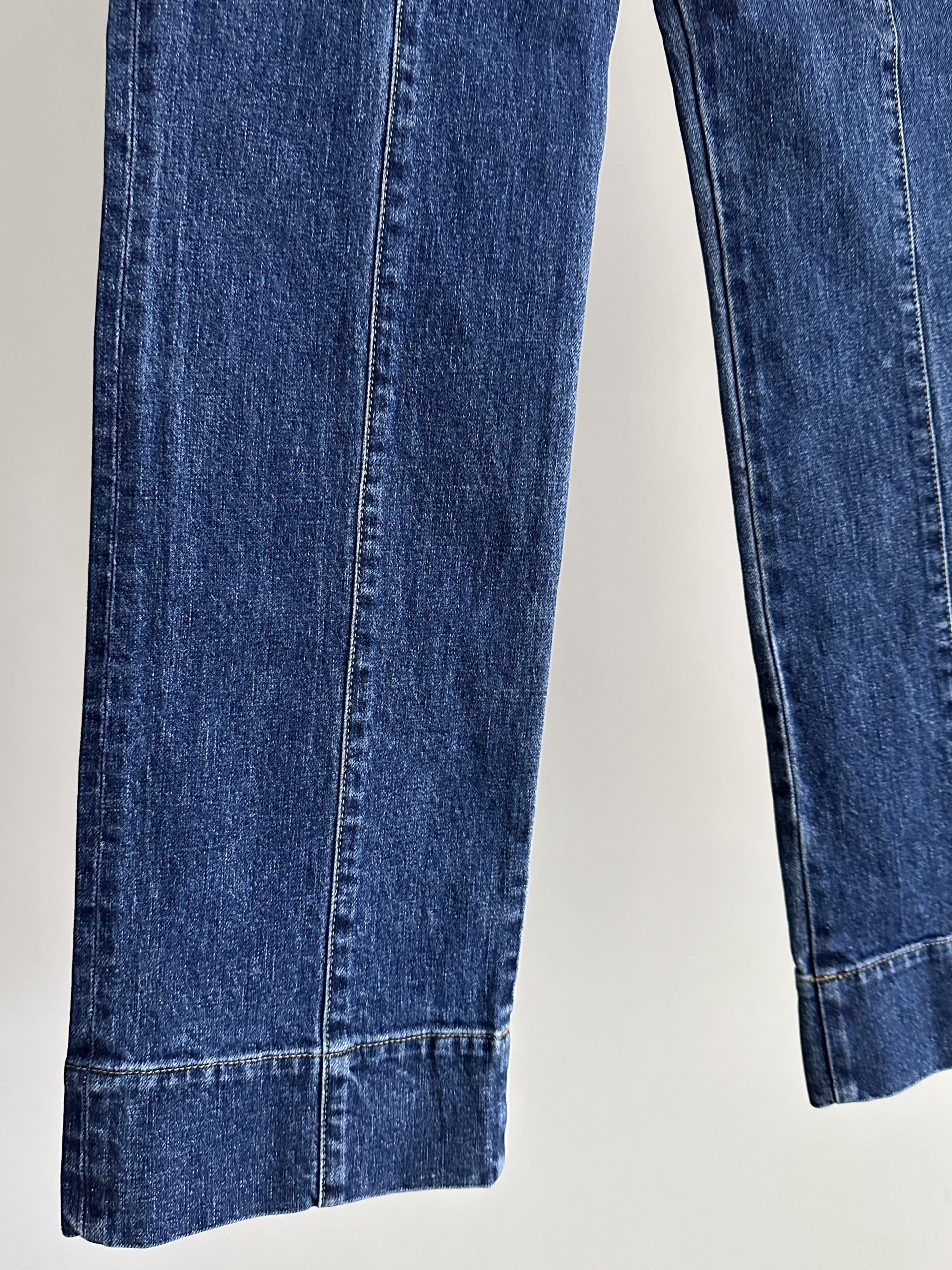 【FETICO】WASHED HIGH RISE STRAIGHT JEANS